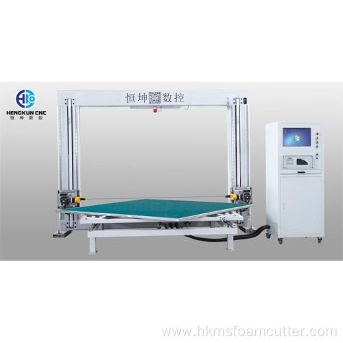 CNC Oscillating Blade Foam Cutting Machine with turntable